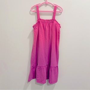 GAP Pink Ombre Tiered Tank Dress - Size M